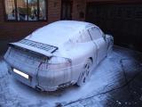 Porsche snow foamed